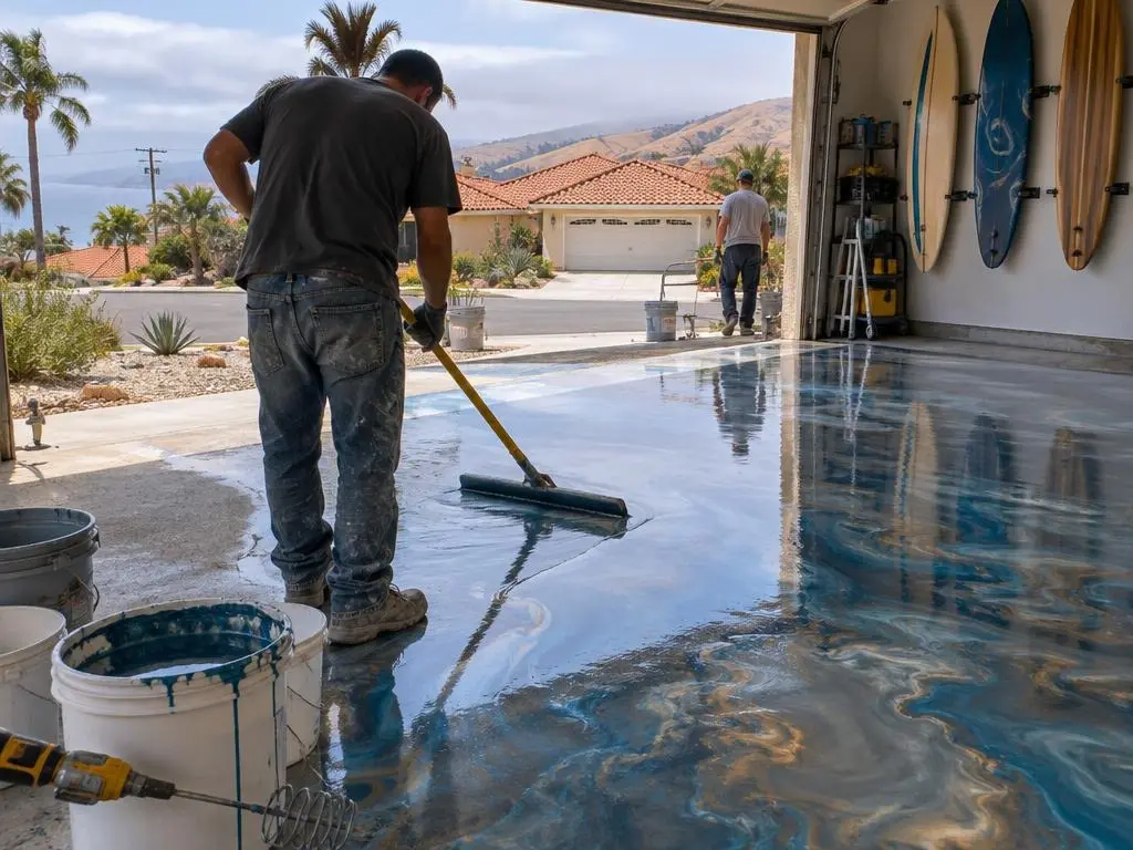 Metallic Epoxy Floors in Oceanside, CA